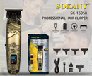Sokany Professional Hair Clipper - 2000mah Battery Capacity Precision trimmer Stainless Steel Cutter Head 3 PC Guiding Combs Oil Cleaning Brush USB charging Cable.