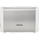 Taurus 2 Slice 7 Heat Setting Stainless Steel Toaster - 870W 2 slice toaster 7 browning settings Defrost reheat & Cancel function Removable crumb tray Centering function Cord storage and 1 year warranty.
