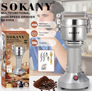 Sokany Multifunctional High Speed Grinder - 150G Capacity 950W Power Pure Copper Motor Stainless Steel Simple Operation Grinding Cup Air Circuit Breaker Blades Set Knob 220-240V ~ 50/60Hz 6 Months Warranty.