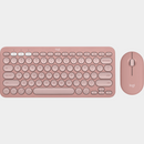 Logitech Pebble 2 Combo Mouse & Keyboard - Bluetooth Connectivity With Logi Bolt USB Receiver 10m Wireless Range Multi-device Pairing Up to 3 Devices Silent Clicks With Silent Touch Technology Customizable Keyboard Keys 3 Buttons Mouse Customizable Keys 2