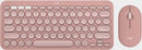 Logitech Pebble 2 Combo Mouse & Keyboard - Bluetooth Connectivity With Logi Bolt USB Receiver 10m Wireless Range Multi-device Pairing Up to 3 Devices Silent Clicks With Silent Touch Technology Customizable Keyboard Keys 3 Buttons Mouse Customizable Keys 2