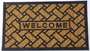 Totally Coir Heavy Duty Welcome Mat 40x70cm - Extremely hardwearing scrapes dirt and mud off shoes slip-resistant PVC backing suitable for indoor or outdoor use