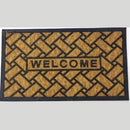 Totally Coir Welcome Doormat- Rectangle Shaped Design Extremely Hardwearing Scrapes Dirt And Mud Off Shoes Slip-Resistant PVC Backing Suitable For Indoor Or Outdoor Use Size 40 x 70 cm