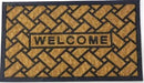 Totally Coir Welcome Doormat- Rectangle Shaped Design Extremely Hardwearing Scrapes Dirt And Mud Off Shoes Slip-Resistant PVC Backing Suitable For Indoor Or Outdoor Use Size 40 x 70 cm