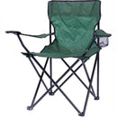 Totally Camping Chair Green -Strong And Durable Steel Frame Construction Lightweight Polyester Arms Back And Seat Built-In Drink And Magazine Holder Fold-Away Design Holds Weight Up To 110kg Carry Bag Included Perfect Addition To Any Outdoor Space Out of