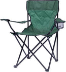 Totally Camping Chair Green -Strong And Durable Steel Frame Construction Lightweight Polyester Arms Back And Seat Built-In Drink And Magazine Holder Fold-Away Design Holds Weight Up To 110kg Carry Bag Included Perfect Addition To Any Outdoor Space Out of