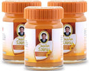 Wangprom Herbal Thai Massage Cool Balm Turmeric And Camphor- Glass Jar 50 Grams Orange Turmeric And Camphor Scented Oil Menthol Coconut Oil Provides Relief Of Muscular Aches And Body And Joint Pains Soothing Relief For Insect Bites And Venomous Stings For