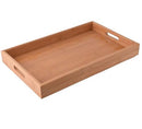 Casey Bamboo Serving Tray 43cmx33cm - Serve Your Delicious Creations Or Tasty Beverages With This Wooden Tray Made Out Of Bamboo. Raised Sides With Cut Out Handles Makes It Easy To Carry And Prevents Any Spillage; The Sleek Surface Can Be Easily Cleaned F