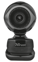 Trust Trs-17003 Exis Webcam - Black Silver 1 Year Limited Warranty