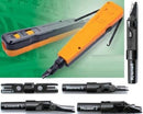 Goldtool 5 in 1 Impact Punch Down Tool with Multiple Insertion Blade Heads -For Ericsson Krone Siemens Lucent Huawei and Carry Pouch 1 year warranty