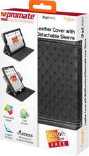 Promate Totan -Leather Cover with Multifunctional Detachable Inner Sleeve for iPad mini 1 Year Warranty