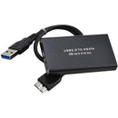 Unique Usb To Msata Ssd Mini External Enclosure- Usb3.0 To Mini-Sata Ssd Adapter Ultra Slim Profile Fits Standard 1.8 Inch (30×30Mm 50Mm ) Solid State Msata Drive Supports Up To 1Tb Solid State Drive Aluminium Alloy Construction 5Gbps Speed Easy Assembly
