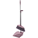 Casey Long Handle Standing Dustpan And Broom Set - Plastic Dustpan With Stainless Steel Long Handle Lightweight Resistant To Corrosion From Water And Most Household Chemicals Allows Sweeping Without Bending Clip Broom To The Dustpan Handle For Convenient