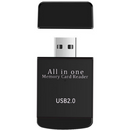 UniQue 32 In 1 USB Memory Card Reader - USB 2.0 Support SD MMC RS-MMC Mini SD T-Flash MS/MS Pro MS Duo/Ms Pro Duo M2 Up To 480Mbps Accessibility Speed LED Light Clew Read And Write State Easy Plug And Play Installation Device No External Power Needed Slim