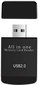 UniQue 32 In 1 USB Memory Card Reader - USB 2.0 Support SD MMC RS-MMC Mini SD T-Flash MS/MS Pro MS Duo/Ms Pro Duo M2 Up To 480Mbps Accessibility Speed LED Light Clew Read And Write State Easy Plug And Play Installation Device No External Power Needed Slim
