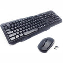 UniQue Wireless USB 104 Keys Standard US Layout Keyboard and Wireless 2 Button 1000 DPI Optical Mouse Combo- Wireless 104 Qwerty Keyboard Wireless 2 Button 1000 DPI Optical Mouse with Scroll Wheel Unified Wireless 2.4 Ghz Nano Receiver Dongle Requires 1x