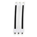 Whizzy Designer 3 Pack Micro USB Charge And Data Sync Cable-22cm Cable Length USB Ver 2.0 Type A Male to Micro USB Type B Male PVC Sleeve Anti Tangle Cable Colour Black and White 1 Year Limited Warranty