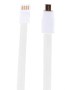 Whizzy Extra Long Micro USB Charge And Data Sync Cable – 2.5 Metres Cable Length USB Ver 2.0 Type A Male to Micro USB Type B Male Nylon Sleeve Anti Tangle Cable Colour White 1 Year Limited Warranty