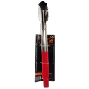 Casey Faza BBQ Stainless Steel 30cm Braai Tongs With Red Soft Grip Rubber Coated Handle
