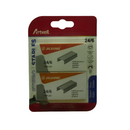 ARTWELL 24/6 Staples 1000pc 2-Pack – Staple Size 24/6 (24mm width 6mm leg length) Quantity 1000 staples per pack x 2 (2000 total) Capacity 2-15 sheets of 80g/m² paper Material Galvanized steel for durability and rust resistance Boxed strips for easy loadi