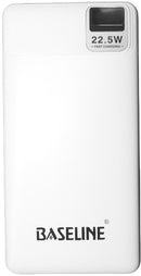 Baseline 20000mAh Fast Charging Power Bank - Input and Output Ports: USB Type C Lithium Polymer (Li-Po) Battery Colour White 3 Month Warranty.