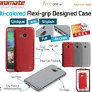 Promate Akton-M8 Multi-colored flexi-grip designed case for HTC One M8 Colour:Red 1 Year Warranty