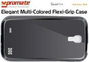 Promate Akton-S4 Elegant Multi-Colored Flexi-Grip Case for Samsung Galaxy S4-Black 1 Year Warranty