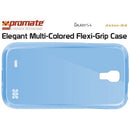 Promate Akton-S4 Elegant Multi-Colored Flexi-Grip Case for Samsung Galaxy S4-Blue 1 Year Warranty