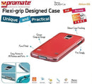 Promate Akton S5 Multi-colored flexi-grip designed Protective Shell Case for Samsung Galaxy S5 Colour:Red 1 Year Warranty