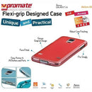 Promate Akton S5 Multi-colored flexi-grip designed Protective Shell Case for Samsung Galaxy S5 Colour:Red 1 Year Warranty