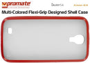 Promate Amos-S4 Multi-Colored Flexi-Grip Designed Shell Case for Samsung Galaxy S4-Red 1 Year Warranty