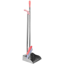 Casey Long Standing Dustpan And Broom Set - Stainless Steel Rust Proof High Quality Lightweight Sturdy Multi-Layer Bristles Broom Sweep And Collect Debris Without Bending Over Extended Dustpan Lip Broom Can Easily Clipped Into The Dustpan Handle Suitable