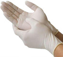 Casey ExamPro Powder Free Latex Disposable Gloves Box of 100- Size Large Natural White Rubber Latex Non-sterile Ambidextrous