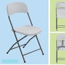 UniQue Steel Folding Chair size 430x450x835mm-White