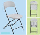 UniQue Steel Folding Chair size 430x450x835mm-White