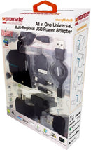 Promate Chargmate.8 All In One Multi-Regional Usb Power Adapter With Dual Usb Charging Port For Mobile Phonesblackberryipadiphonepda'Smp3 Mp4 And A Car Power Chargering Socket Adapterled Indicator 1 Year Warranty