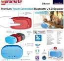 Promate cheerBox Premium Touch controlled Bluetooth® V4.0 Speaker-Maroon 1 Year Warranty