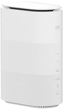 ZTE G5B Wi-Fi 6 Router - Dual-band Wi-Fi 6 2.4GHz & 5GHz Up to 3600Mbps Speed 5G NR High Speed Fallback to 4G LTE Network Connect Up to 64 User Access 2 x Gigabit RJ45 Ports 1 x RJ11 VoLTE Support 5 dBi Omni-directional Internal Antenna 1 x USB 3.0 Port N