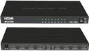 UniQue HDTV Splitter - 8 Port HDMI Splitter Display Devices Simultaneously 4K X 2K Ultra HD Up To 4K 60Hz Output Support 3D Content 8dB Receiver To Compensate For Longer Length 3dB Driver Pre-Emphasis To Compensate To PCB Loses HDMI v1.4 and HDCP 1.2 Prot