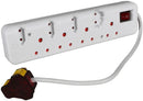 Ellies High Surge Protection 8-way Multi-plug