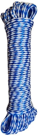 Ski Rope Blue and White 8mm x 20m is a lightweight yet durable rope designed for water skiing wakeboarding and towing applications. Made from high-quality synthetic.