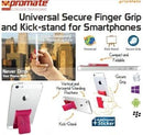 Promate Gripmate Universal Smartphone Secure Finger Grip and Kick-stand-Pink 1 Year Warranty