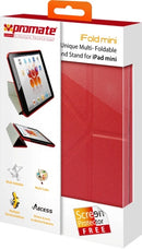 Promate iFold mini-UniQue Multi-Foldable Cover Case and Stand for iPad Mini-Maroon 1 Year Warranty