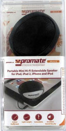 Promate Irock.5-Portable Mini Hi-Fi Extendable Speaker for iPad iPad 2 iPhone and iPod and any 3.5mm audio jack device-Enhanced built-in amplifier 1 Year Warranty
