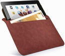 Promate iSleeve.2 iPad premium protective horizontal shamwa leather case with extra pocketFlip cover magnetic lock for device loading securitySlim and classic horizontal cover-upColour:Brown 1 Year Warranty