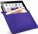 Promate iSleeve.2 iPad premium protective horizontal shamwa leather case with extra pocketFlip cover magnetic lock for device loading securitySlim and classic horizontal cover-upColour:Purple 1 Year Warranty
