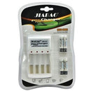 Jiabao JB212 Battery Charger with 4 Pieces 350mAh AAA Rechargeable Batteries 6 Months Warranty