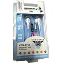 Geeko In Ear Stylish Wired Earphones-Impedance: 32 ohm Sensitivity: 106dB Connector: 3.5mm Plug Frequency Range 10 -28.000Hz No Microphone For Use With MP3 MP4 CD Players Tablet PC’s And Laptops Colour White and Multi Colour Black Blue Pink Purple Replace