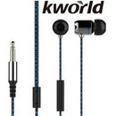 Kworld Kw S27 In Ear Elite Mobile Gaming Earphones Stereo Silicone Earbuds With In-Line Intelligent Control Microphone 10Mm And 6Mm Driver Units Sensitivity: 98 ±3 Db Mw 1.2 Metre Braided Cable 4 Pin 3.5Mm Gold Plated Jack – Blue 1 Year Limited Warranty