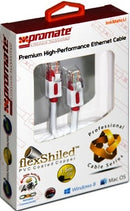 Promate linkMate.L1 Premium High-Performance Ethernet Cable that delivers high Cat 5e speed for home or office networkconnect to your modem router PC laptop or just about any device which requires wired connectivity at your own local networkMade from flex